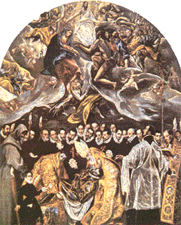 Dominikos Theotokopoulos, (El Greco) Il Seppellimento del conte Orgaz, 1588