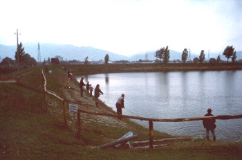 A pesca nel Lago No Kill S. Stefano in localit Badiali di Citt di Castello