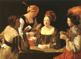 Georges de La Tour, The Card Players (Cheat with Ace), Louvre, Paris, painted c1653
