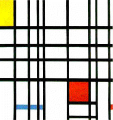 Piet Mondrian, Composition with Red, Yellow and Blue, Stedelik Museum, Amsterdam, painted 1927