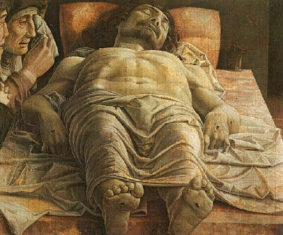 Andrea Mantegna, The Dead Christ, Brera Art Gallery, Milan, painted 1470s?