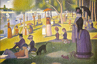 Georges Seurat, Sunday Afternoon on the Grande Jatte, Art Institute of Chicago, painted 1883-84