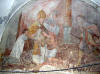 Convento francescano: affreschi sulle pareti del chiostro
