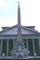 Pantheon, con obelisco