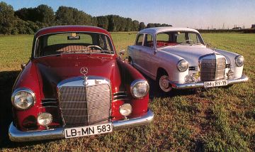 Two cars from 1961 and 1959