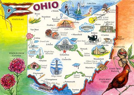 mappa Ohio