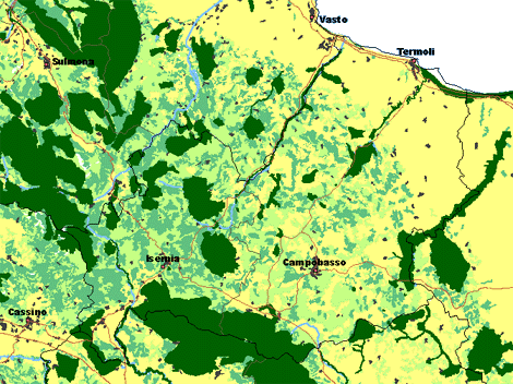Cartina Regione Molise