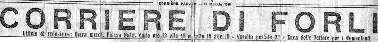 Corriere di Forl del 25 maggio1930