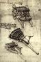 Arma da fuoco a canne molteplici (1480-1482) Codice Atlantico-Biblioteca Ambrosiana-Milano