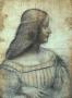 Ritratto di Isabelle d'Este (1499) gesso e pastello, 63 x 46 cm Muse du Louvre, Parigi