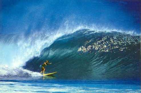 USA - isole Haway: surf a Waimea