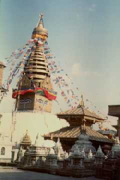 Monkey's Temple a  Kathmandu:  viaggio nel Nepal del 1991