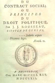 Du Contract social di Jean Jacques Rousseau