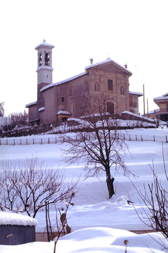 La Chiesa di S. Fermo in inverno.