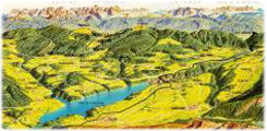 Map of the Valle di Non