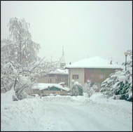 Nevicata a Sfruz - Trentino