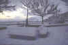 Veduta di Prizzi con la neve
