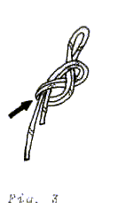 Figura 3. Rottura della corda annodata.