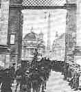Le squadre fasciste mentre entrano a Porta del Popolo nella citt di Roma il 28 ottobre 1922