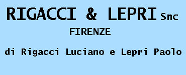 RIGACCI & LEPRI snc Firenze di Rigacci Luciano e Lepri Paolo