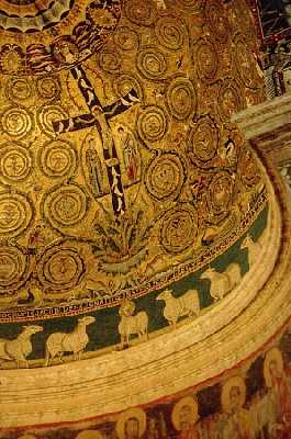 S. Clemente. Part of apse mosaic. Photograph from 1999.jpg (85789 bytes)