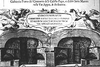 Catacombs of St. Callisto, engraving