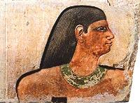 Detail of Egyptian fresco