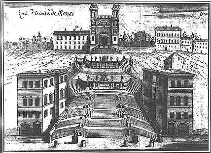 Trinità dei Monti y Escalinata Jubileo 1725