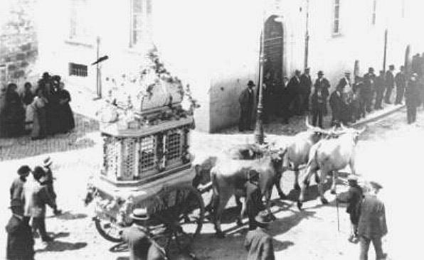 Carro trionfale del 1914 a 4 buoi (FOTO PILONE)