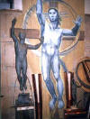 Bergamo 2002 - Bozetto in plastilina del Cristo  a met del reale
