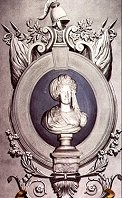 Il busto della regina Maria Cristina