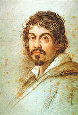 OTTAVIO LEONI, Ritratto del Caravaggio, primo decennio del XVII secolo (Firenze, Biblioteca Marucelliana)  