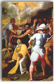 CESARE NEBBIA, Martirio di Santo Stefano, olio su tela, dopo il 1590 (Roma, Santo Stefano del Cacco)