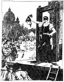 L'esecuzione di Beatrice Cenci in una stampa del XIX secolo