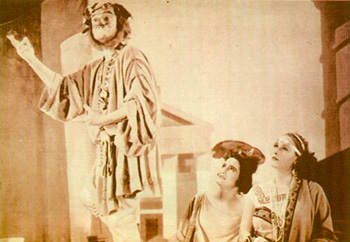 Fotogramma della versione cinematografica del "Nerone" di Petrolini  curata da Alessandro Blasetti (1930)