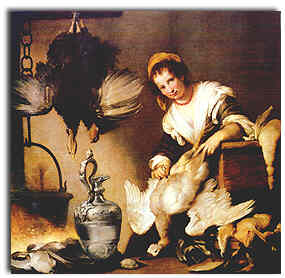BERNARDO STROZZI, La cuoca, olio su tela, 1620 (Genova, Galleria di Palazzo Rosso)