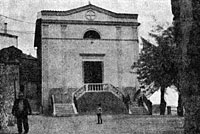 La chiesa di San Giovanni - Foto tratta dal libro " Usi e costumi della vecchia Sgurgola " di Menotti Morgia