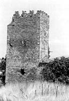 Torre vicino al ponte sul fiume Sacco - Foto tratta dal libro "Sgurgola nel Medioevo" di Gerum Graziani