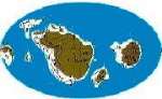 La Pangea, unico grande continente esistente agli inizi della Storia della Terra