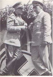 Graziani con l'ambasciatore germanico Rudolf Rahn