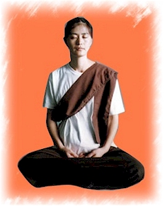 woman meditator