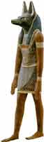 Anubi, antichissima divinit egizia protettrice dei defunti.