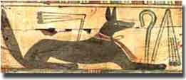 ANUBI - Vaticano, museo egizio. Pietra dipinta. XXII dinastia, 1085-935 a.C.