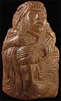 QUETZALCOATL - Parigi, Muse de l'Homme. Un'altra raffigurazione di Quetzalcoatl, che si manifesta sotto diverse identit per mostrare i suoi molteplici aspetti divini.