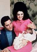 Elvis, Priscilla e la piccola Lisa Marie