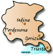 Cartina del Friuli Venezia-Giulia
