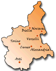 Cartina del Piemonte