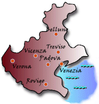 Cartina del Veneto