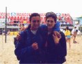 Tania Poli e Rachele Sangiuliano in visita al Torneo di MiniBeach (giu. '99)