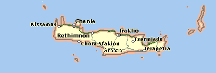 cartina di Creta